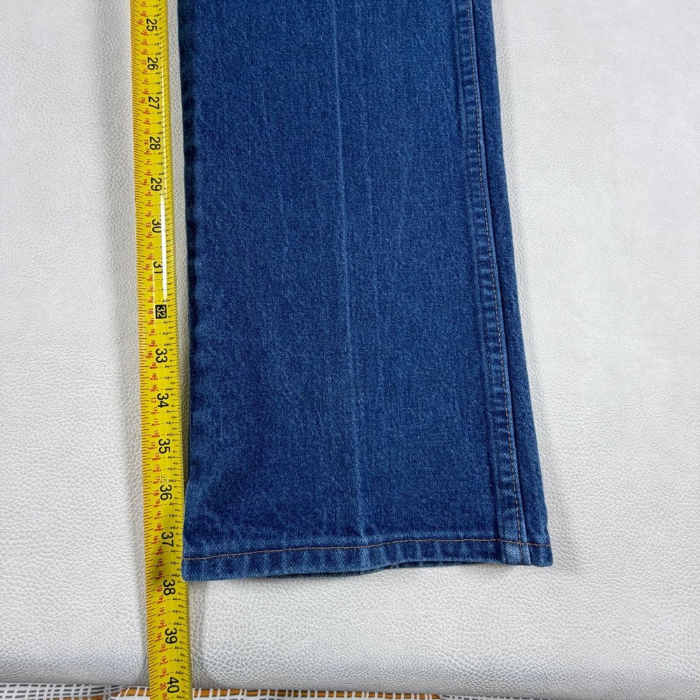 Wrangler Cowboy Cut Jeans Mens 34x38 Blue Straight Leg Made in USA 90s‎ Vintage - Picture 6 of 15